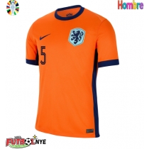Camiseta Países Bajos Nathan Ake #5 Primera Equipación Eurocopa 2024 manga corta